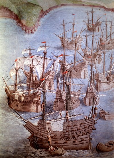 Die Expedition zur Insel Terceira, 1582 von Spanish School